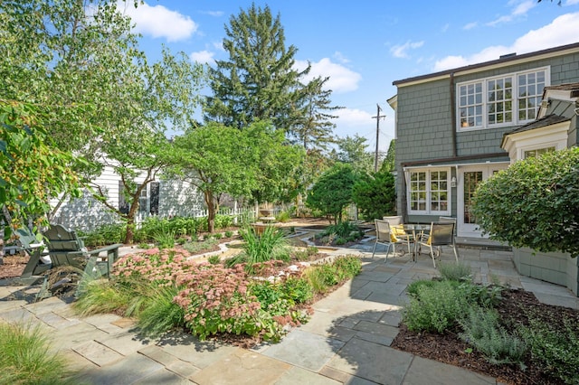 view of yard featuring a patio