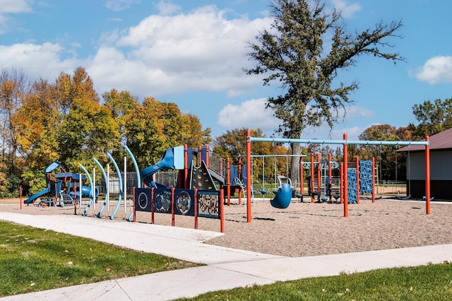 view of communal playground