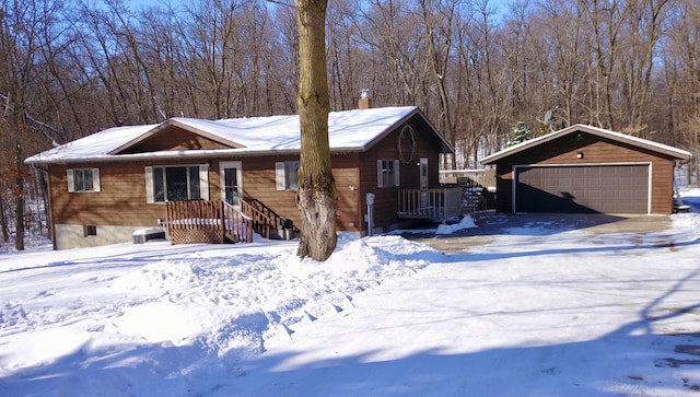 19241 Ebony Rd, Osakis, MN 56360 - rustic home with an outbuilding and a garage