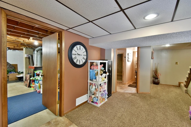 19241 Ebony Rd, Osakis, MN 56360 - finished basement featuring carpet flooring and baseboards