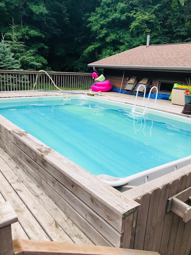 19241 Ebony Rd, Osakis, MN 56360 - outdoor pool with a deck