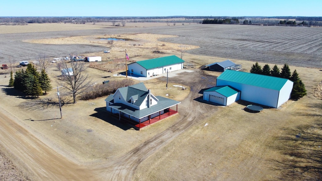 28244 555th Ave, Deer Creek Twp, MN 56527 - bird's eye view featuring a rural view