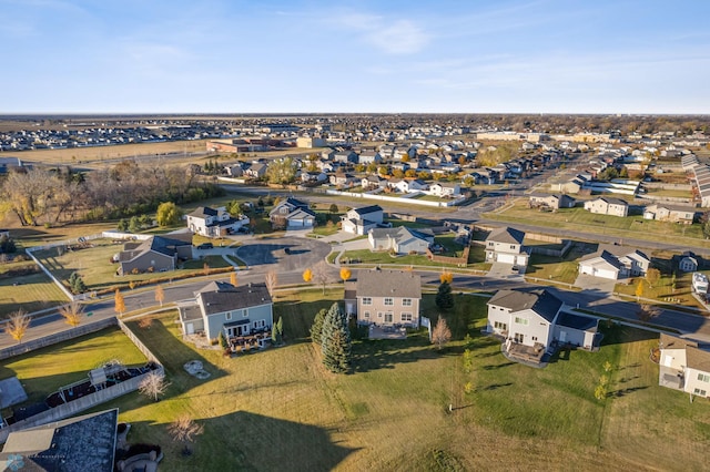 aerial view featuring a residential view