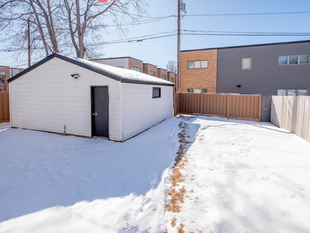 exterior space with fence