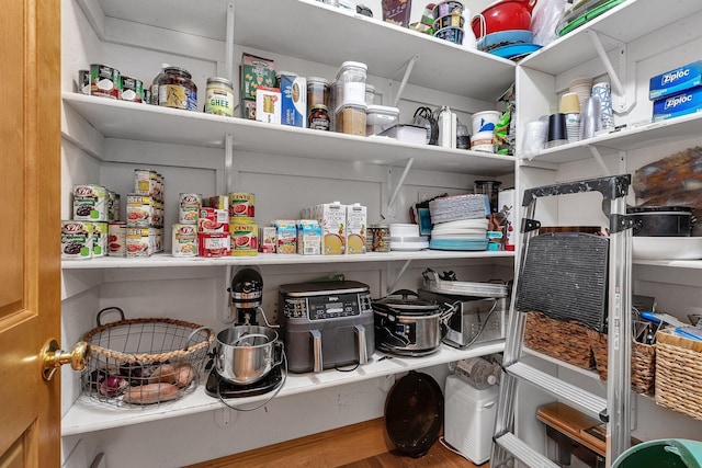 view of pantry