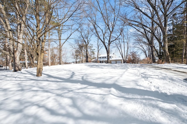 view of snowy yard