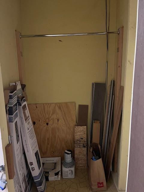 view of storage room