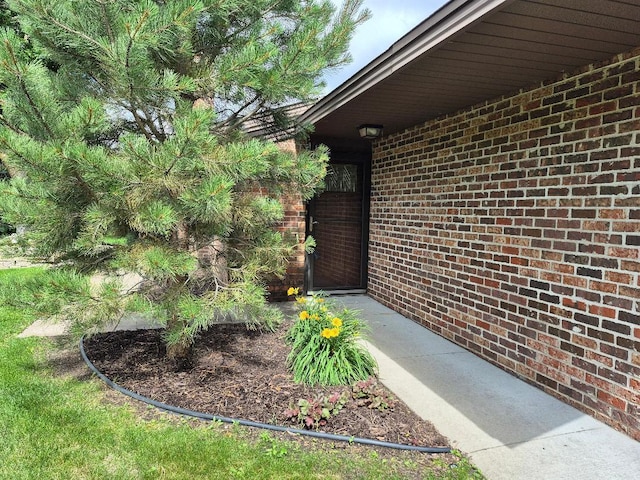 1021 Yuma Ln N, Plymouth, MN 55447 - doorway to property with brick siding