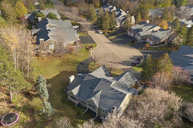 drone / aerial view featuring a residential view