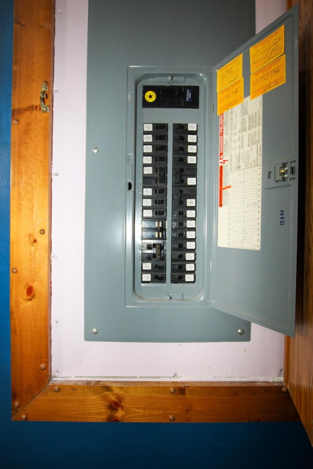 utility room with electric panel