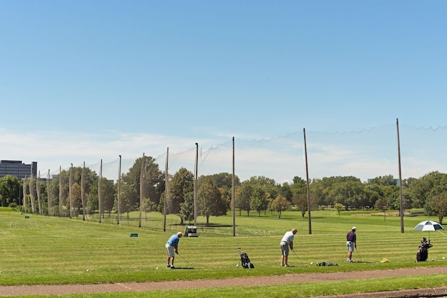 surrounding community featuring a yard