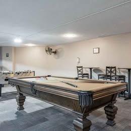 game room with pool table