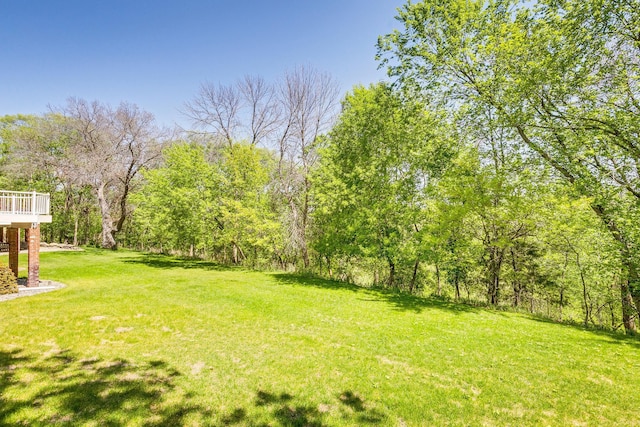 4680 152nd Ct NW, Ramsey, MN 55303 - view of grassy yard with a deck
