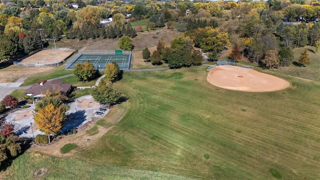 birds eye view of property