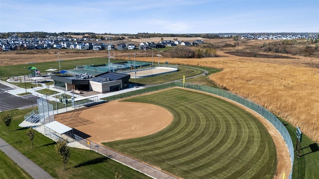 birds eye view of property