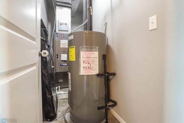 utilities featuring electric water heater