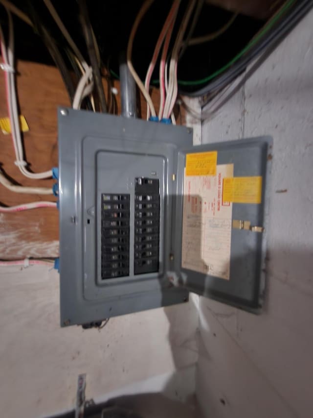 utility room featuring electric panel