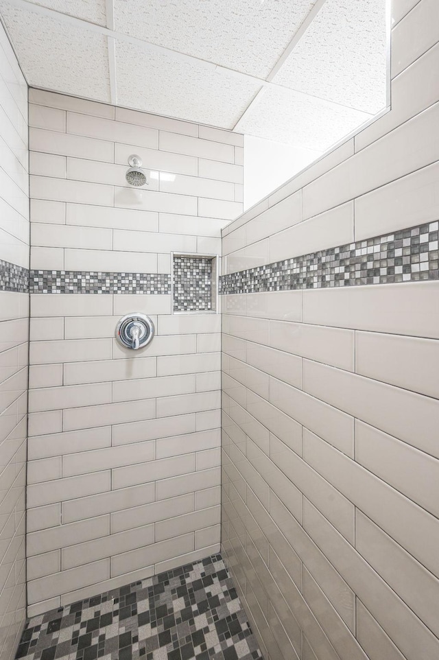 full bathroom with a tile shower