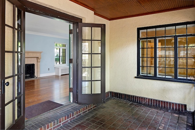 interior space featuring radiator