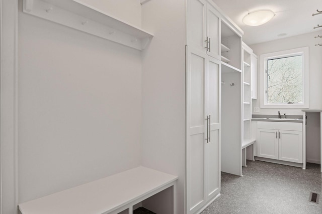 mudroom featuring a sink