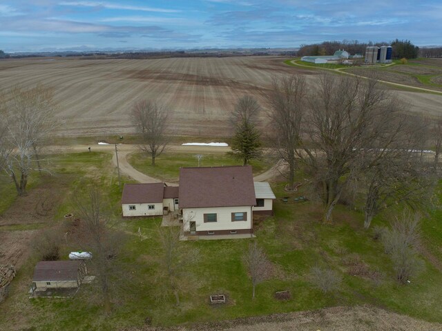 aerial view featuring a rural view