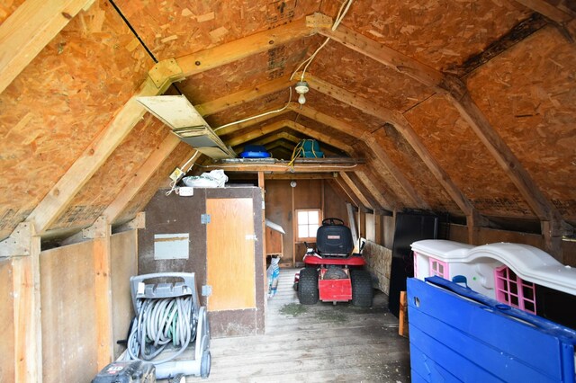 view of attic
