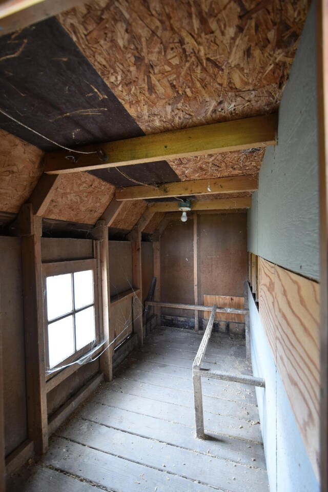 view of attic