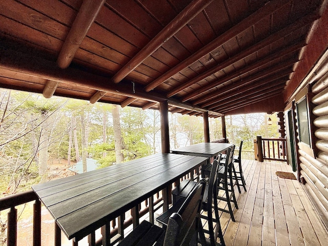 view of deck