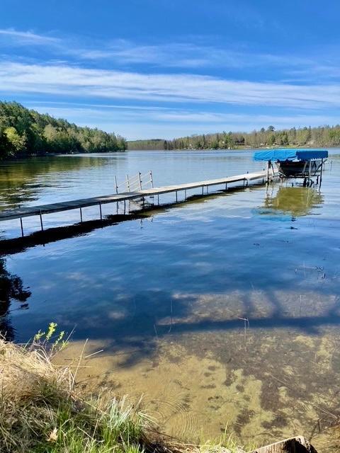 dock featuring a water view