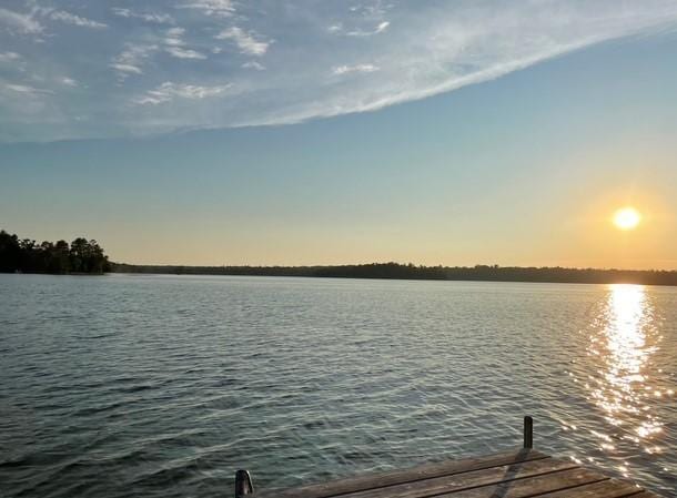 dock featuring a water view