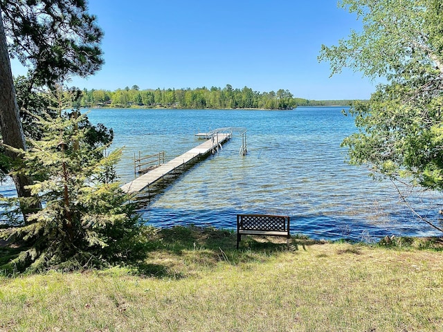 dock with a water view