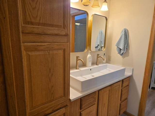 bathroom with vanity