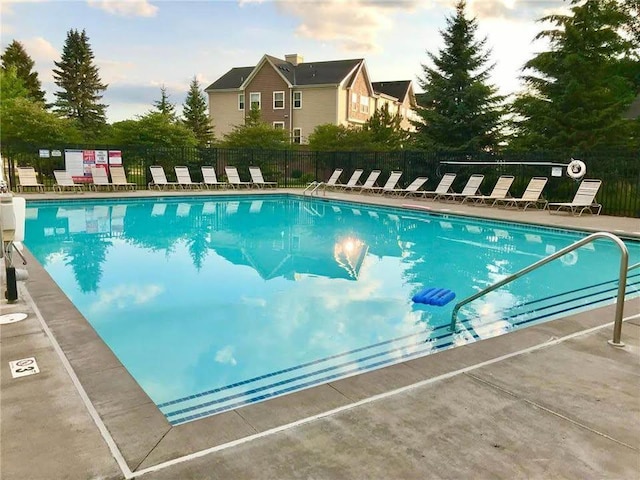 pool with fence