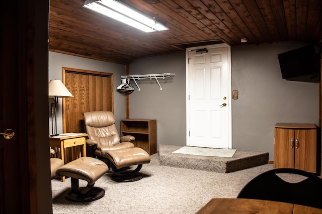 1702 Lakeshore Dr Unit 8, Lake City, MN 55041 - sitting room featuring wood ceiling