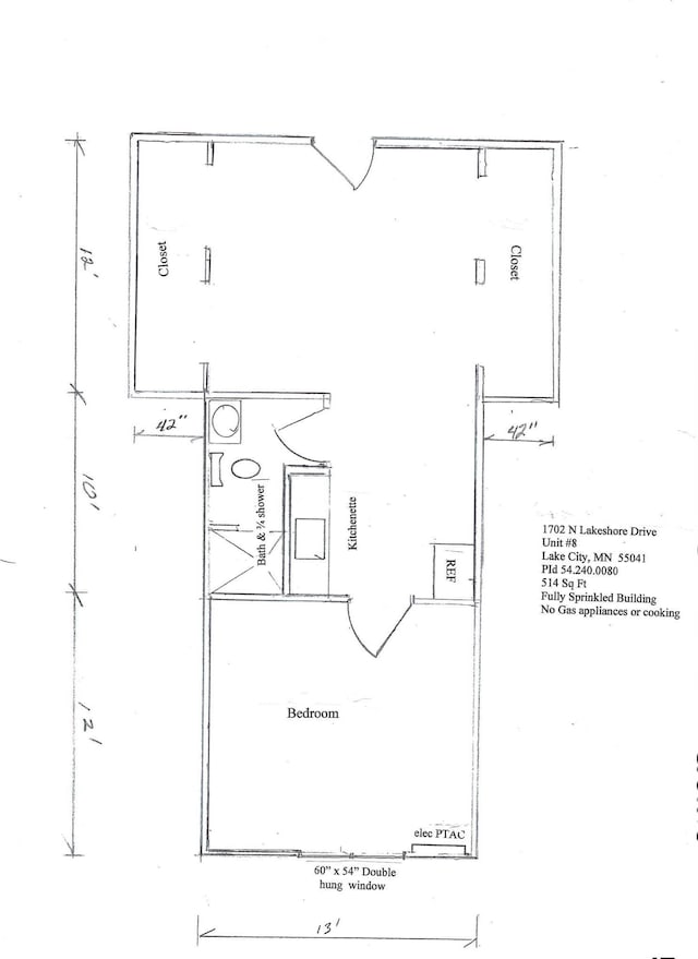 1702 Lakeshore Dr Unit 8, Lake City, MN 55041 - plan