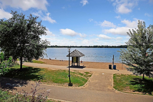 view of water feature