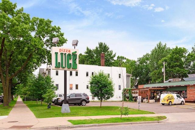 exterior space with uncovered parking