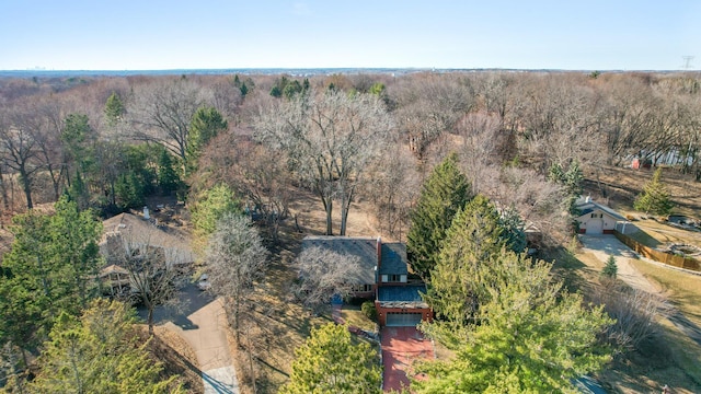 2905 Lake Blvd N, Saint Paul, MN 55109 - view from above of property featuring a heavily wooded area