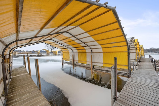 view of dock