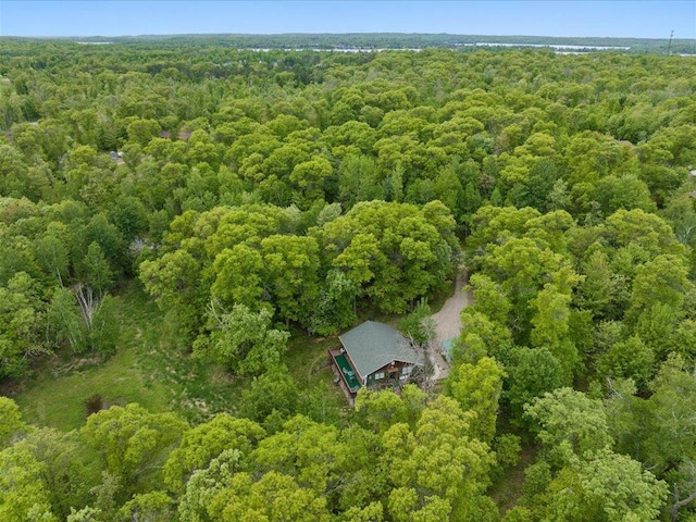 11288 Leewood Ln, East Gull Lake, MN 56401 - view from above of property with a forest