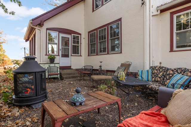 view of patio / terrace featuring entry steps