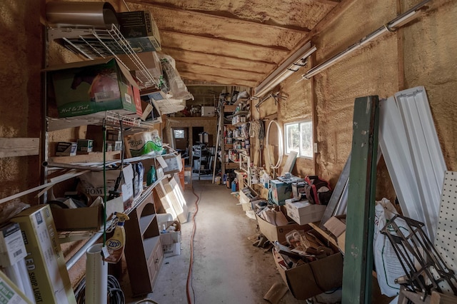 view of storage room