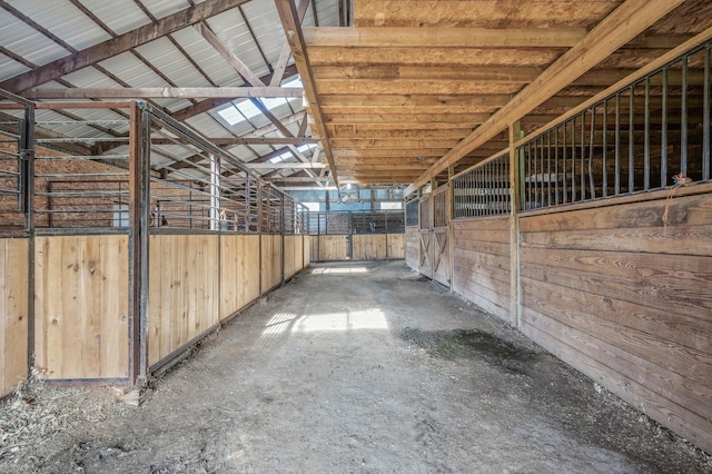 view of horse barn