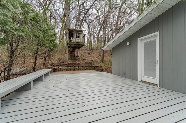 1509 Woodland Dr SW, Rochester, MN 55902 - view of wooden terrace