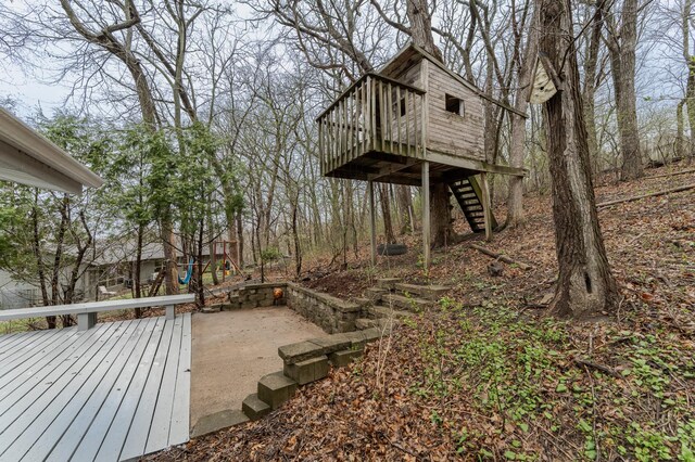 1509 Woodland Dr SW, Rochester, MN 55902 - wooden deck with stairway