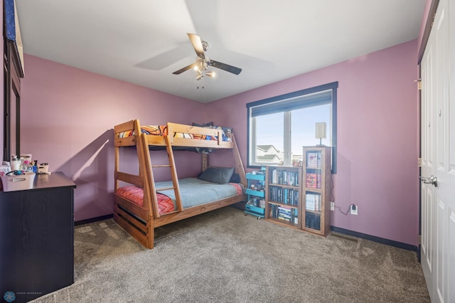 530 Piper St, Kindred, ND 58051 - bedroom with carpet floors and ceiling fan