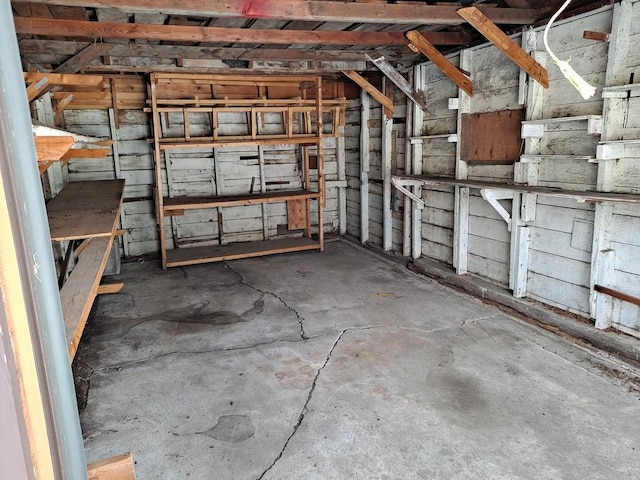 view of storage room