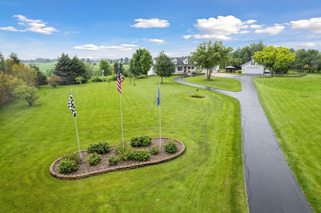 view of community with a yard