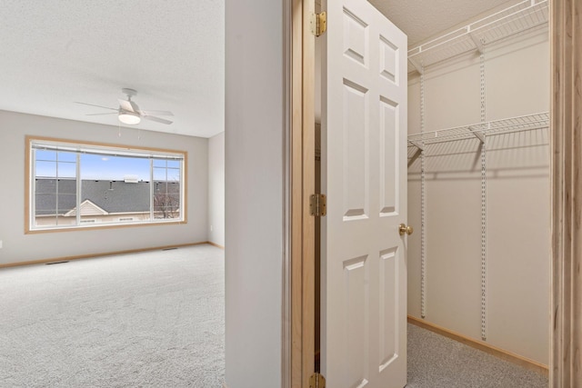 closet featuring visible vents