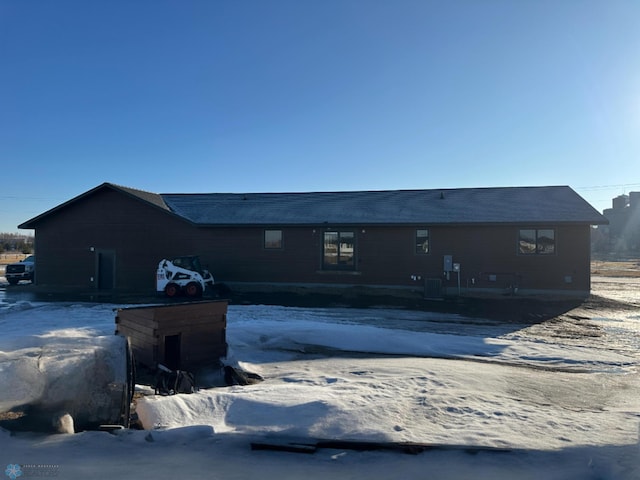 view of front of home with central AC unit